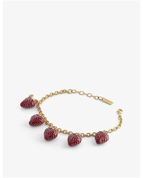 ysl strawberry bracelet|ysl cuff bracelets.